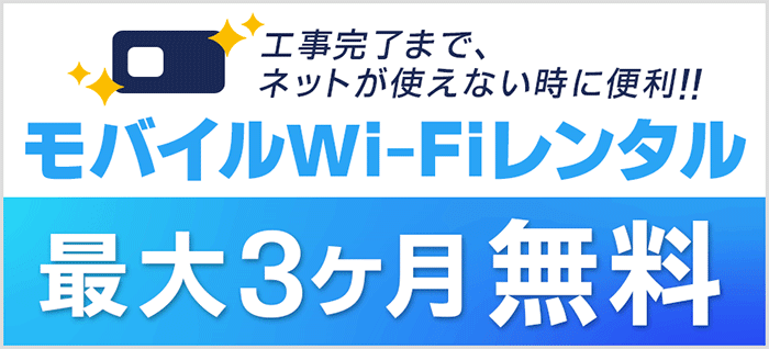 ドコモ光 モバイルWi-Fiレンタル最大3ヶ月無料