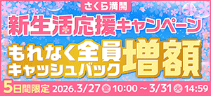 auキャッシュバック増額