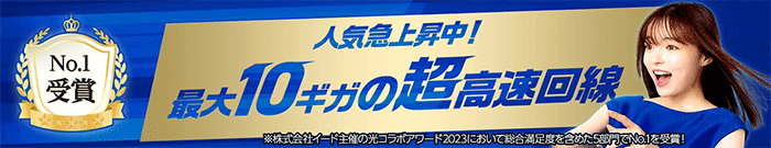 GMOとくとくBB光10ギガのスクリーンショット