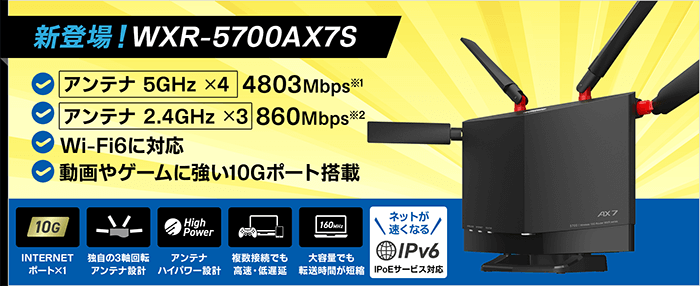 GMOとくとくBB光の10ギガ対応ルーター