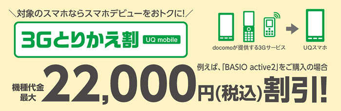 対象のスマホなら機種代金が最大22,000円（税込）割引！